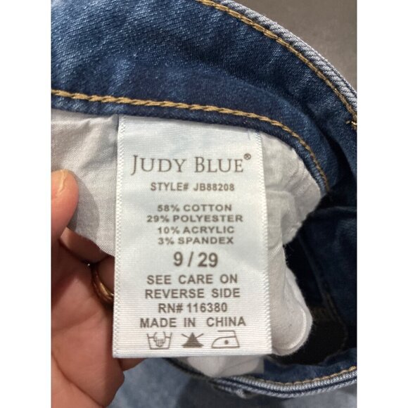 JUDY BLUE Jeans Thermadenim Undone Hem Boyfriend Fit size 9/29 - Picture 10 of 10
